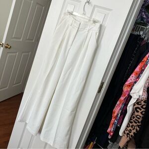 Amazon FunyyZo Off White Wide Leg Pants